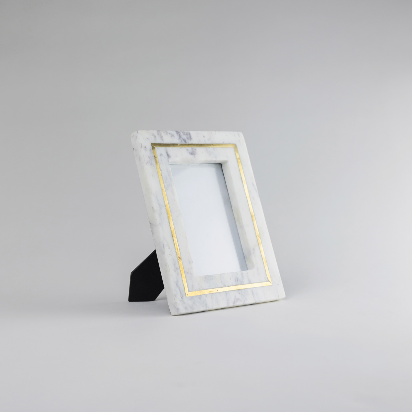 44 Bb3studio W Â Marble Photo Frame With Brass Inlay